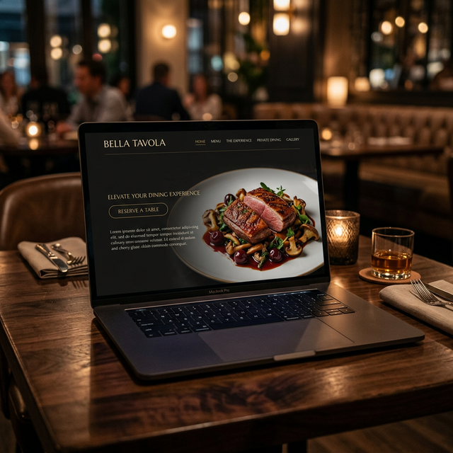 Bella Tavola Desktop Mockup